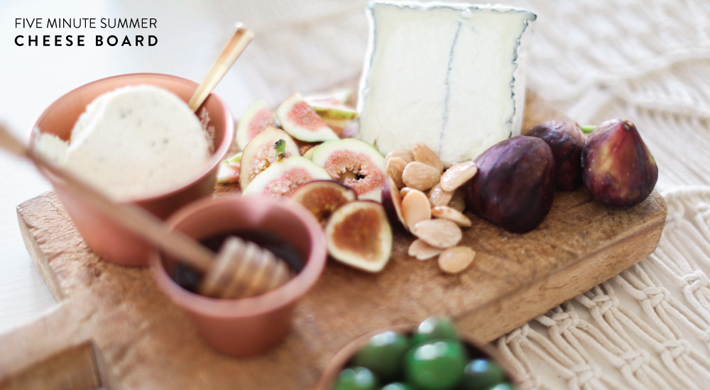 Fig Season! / 5 Minute Cheese Board